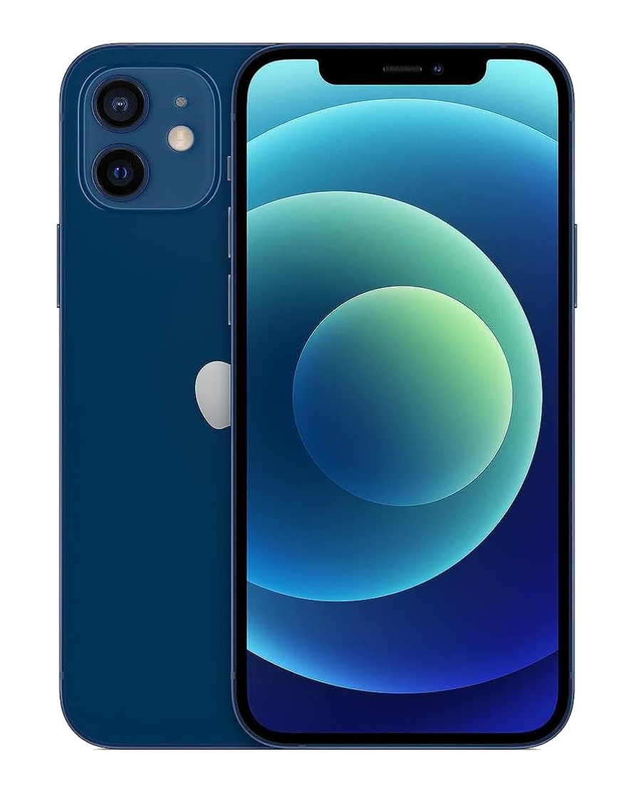 Boxed iPhone 12 128GB in blue with 100% battery health at CellRox Ajax